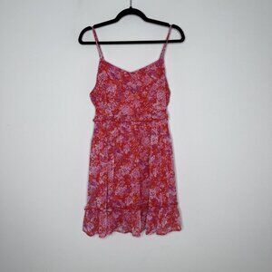 NWT Peach Love Women’s Multi Color Floral Dress Size L